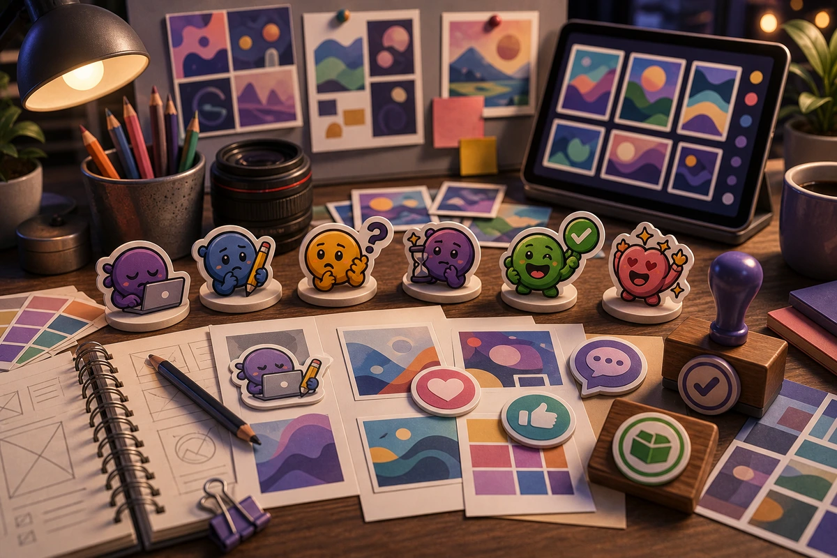 Agency Client Approval Emoji Pack illustration