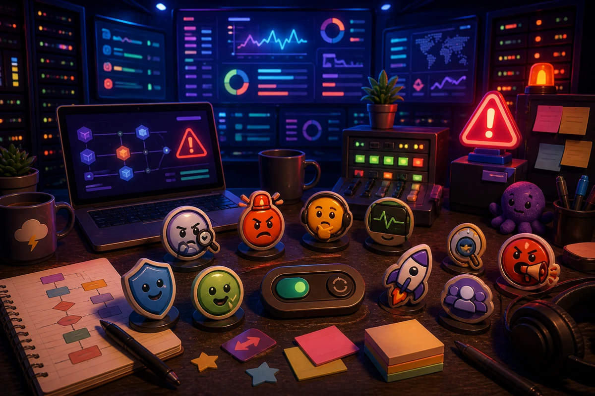 DevOps Incident Response Emoji Pack illustration