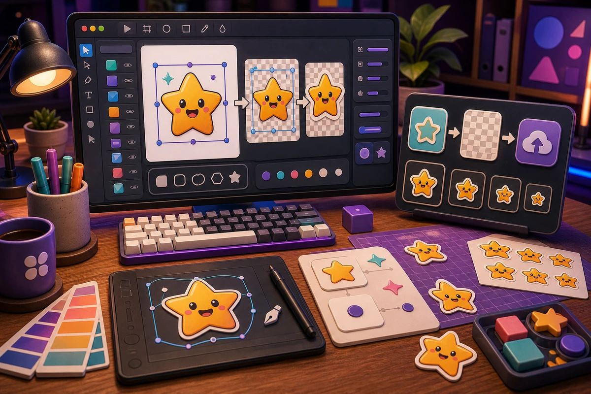 Figma to Custom Emoji Export Workflow illustration