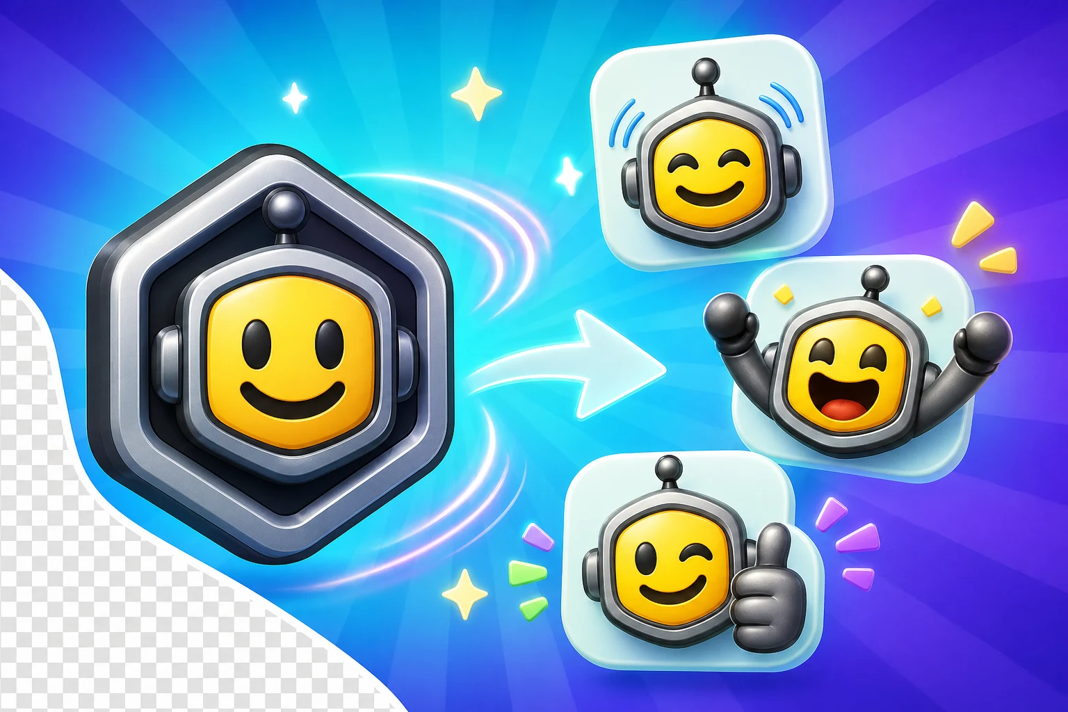 Logo to animated emoji AI guide