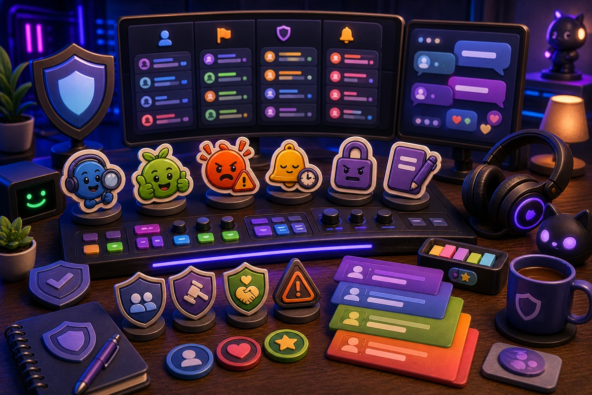 Moderator Emoji Pack for Discord Servers illustration
