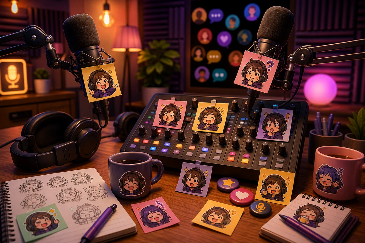 Podcast Community Emoji Pack Ideas illustration